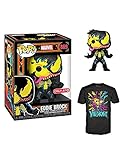 Black Light Venom (Eddie Brock) Funko Pop &Tee Size Large