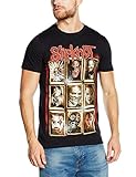 Slipknot Herren New Masks T-Shirt, Schwarz (Black),...