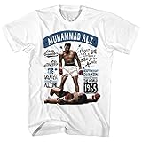MUHAMMAD ALI - - Herren Liveinvegas T-Shirt, Medium, White