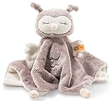Steiff Ollie Eule Schmusetuch - 26 cm - Kuscheltier für Babys - Soft...