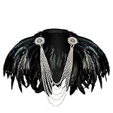 keland Gothic Feder Umhang Schal Schultertuch Stola Bolero Poncho mit...