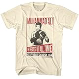 Muhammad Ali - - Kenreagan T-shirt pour hommes, Medium, Vintage White