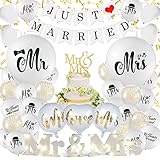 40Stk. Just Married Deko Mr & Mrs Hochzeit Deko mit Just Married...