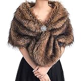 Yean Kunstfell-Schal für die Braut, Hochzeit, für Damen Gr....