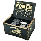 Luteney Star Wars Spieluhr aus Holz mit Gravur Geschenk Spieluhr -18...