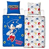 Character World Bettwäsche Sonic 135x200 + 80x80 deutsche Größe ·...
