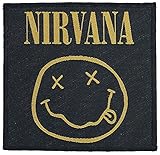 Nirvana Smiley Unisex Patch multicolor 100% Polyester Band-Merch,...