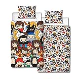 Harry Potter Charm-Design, doppelt, wendbar, Mehrfarbig, Single Duvet