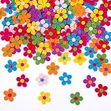 Naler 120 x Fliz Blüten Bunte Stoff Blümchen Deko Blumen für...