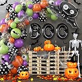 Halloween Luftballon Set, Halloween Ballon Girlande, 94 Pcs Halloween...
