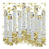 Relaxdays 10 x Party Popper 40 cm im Konfettikanonen Set, Konfetti...