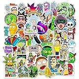 50 Stück Rick and Morty Aufkleber für Laptop, Stoßstange,...