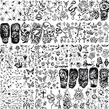 Bilizar 48 Blatt 3D Klein Temporäre Tattoos Kinder Frauen Hals...