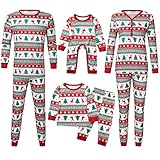Zilosconcy Weihnachtsanzug Kinder Family Lustig Pyjamas Set Jumpsuit...