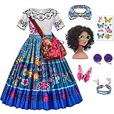 Tacobear Encanto Kostüm Kinder Isabella Mirabel Kleid Dolores Luisa...