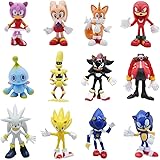 BESTZY Sonic Mini Figuren Set, 12 Stück Sonic Cake Toppers...