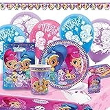 Amscan 9902640 - Party-Set Shimmer and Shine, 60-teiliges Set, für...