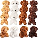 12 Stück Mini Plüsch Hunde Gefüllt Welpe mit Schlüsselanhänger...