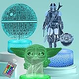 Kodetops 3D Illusion Anime Figur Nachtlicht für Jungenzimmer, 3...