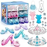 KIDCHEER Prinzessin Schuhe Mädchen, 4 Paar ELSA Schuhe Mädchen mit...
