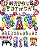 Luftballons Geburtstag Super Ma-Ri-o Geburtstag Deko Mario...
