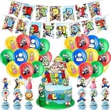 Kindergeburtstag Deko, Luftballons Geburtstag, Super Mario Geburtstag...