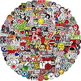 Rock Band Aufkleber, 200pcs Rock and Roll Sticker Pack, Waterproof...