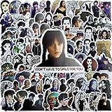 100Pcs Wednesday Addams Aufkleber Klassische TV Ästhetische Graffiti...