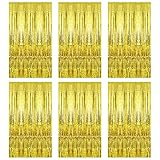 Lametta Vorhang, 6 Stück Vorhänge Gold Glitzer Folien Fransen, Foto...