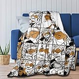 My Hero Academia Collage Anime Hawks - Manga-Fleece-Überwurfdecke,...