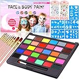 MULEVIP Kinderschminke Set 30 Farben Professionelle...