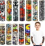 Blulu 12 Stück Tattoo Arm Ärmel für Kinder Gefälschte Tattoo...