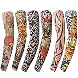 Benbilry 6 Stück Tattoo Ärmel Tattoo Armstrumpf Tatoo Armstrümpfe...