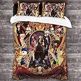 NICHIYOBI Kingdom Hearts Sora Riku Kairi Bettbezug Bettwäsche Set -...