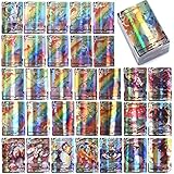 100 Stück Vmax Karten, Shiny Rainbow Cards, VMAX Sammelkarten Set,...