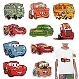 Cars Flicken zum Aufbügeln Kinder Erwachsene, 10 Stück Auto Patches...