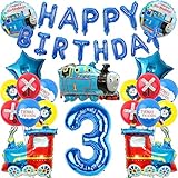 22 Pcs Thomas Geburtstagsdeko, Thomas Die Lokomotive Geburtstag Deko,...