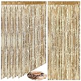 AIYONG Lametta Vorhänge,5 Stück 3 ft x 6,6 ft Mehrfarbig Lametta...