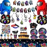 A-mongs Us Gebutstag Party Set,170Pcs A-mong Us Party Deko Set - Space...