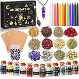 MULEVIP Starter Witch Kit 52 Stück Witchcraft Kit,Kerzen...