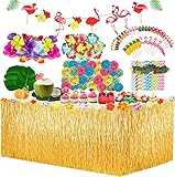 Guiffly Deko Hawaii Party Dekoration, 128Pcs Tropische Party...