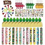Leesgel Hawaii Tropical Party Mitgebsel Set, 60 Pcs Hawaiian Party...