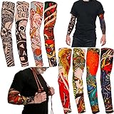 Qpout 8 Stück Arm Tattoos Ärmel Abdeckung für Männer Frauen,...