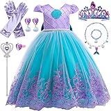 YYDSXK Prinzessin Kleid Mädchen, Meerjungfrau Kostüm Kinder Mädchen...