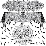Aribest 51 Pcs Halloween Tischdecke Spinnennetz kit, Tischdecke...