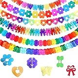 6 Stück Bunt Girlande Papier,Geburtstagsgirlande,Hochzeit Girlande...