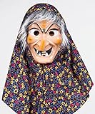 Festartikel Müller Kostüm Zubehör Maske Hexe Hexenmaske Kopftuch...