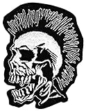 Patch Punk Totenkopf Aufnäher Bügelbild