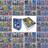 Joosoon 100 Stück TCG Vmax Karten (Deutsche Version) Seltene...