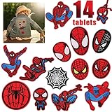 Patches zum aufbügeln 14 stück Spiderman Eisen Auf Patch Fun...